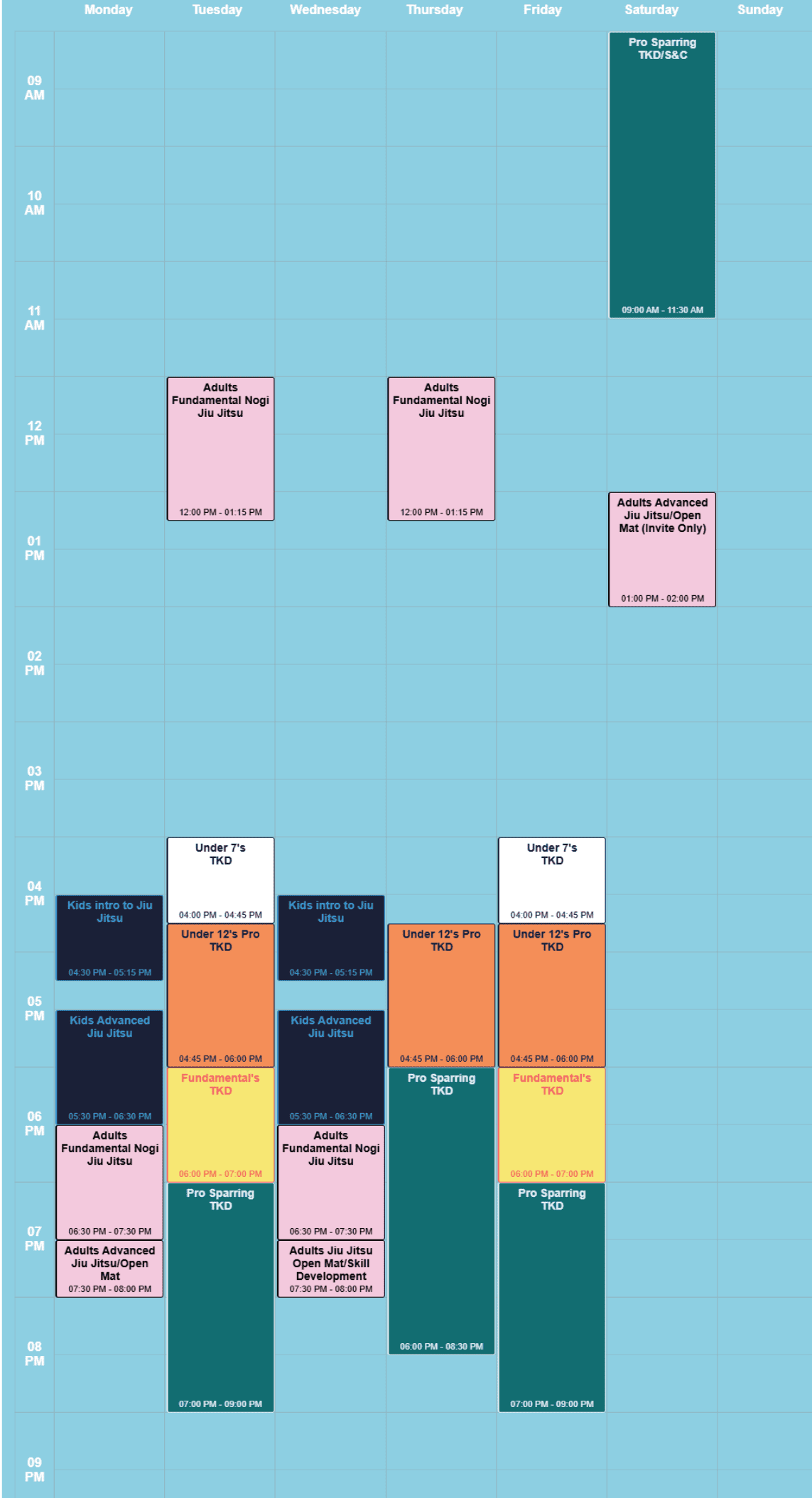 Class Timetable